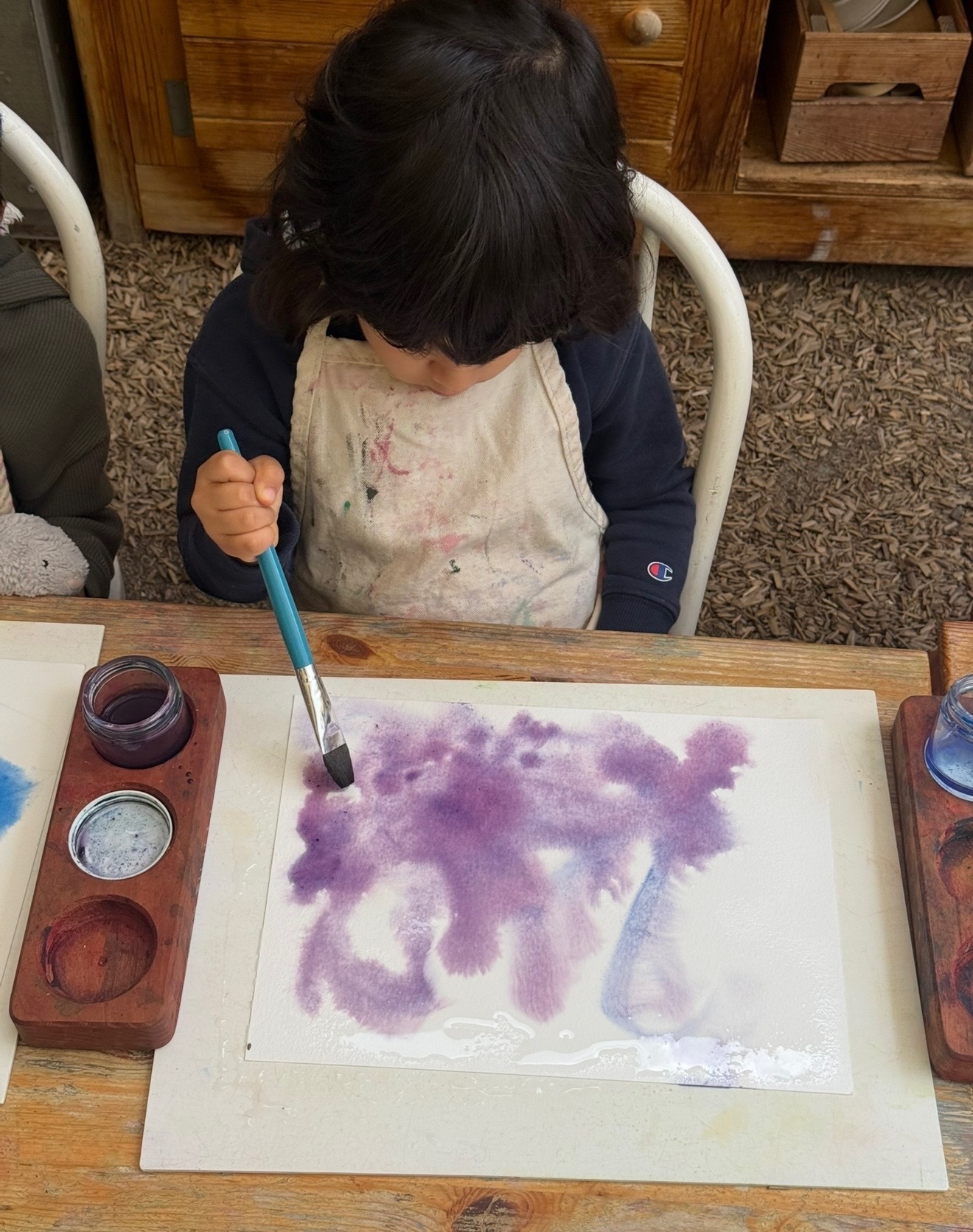 A moment from daily life at Sunflower Garden Nursery School