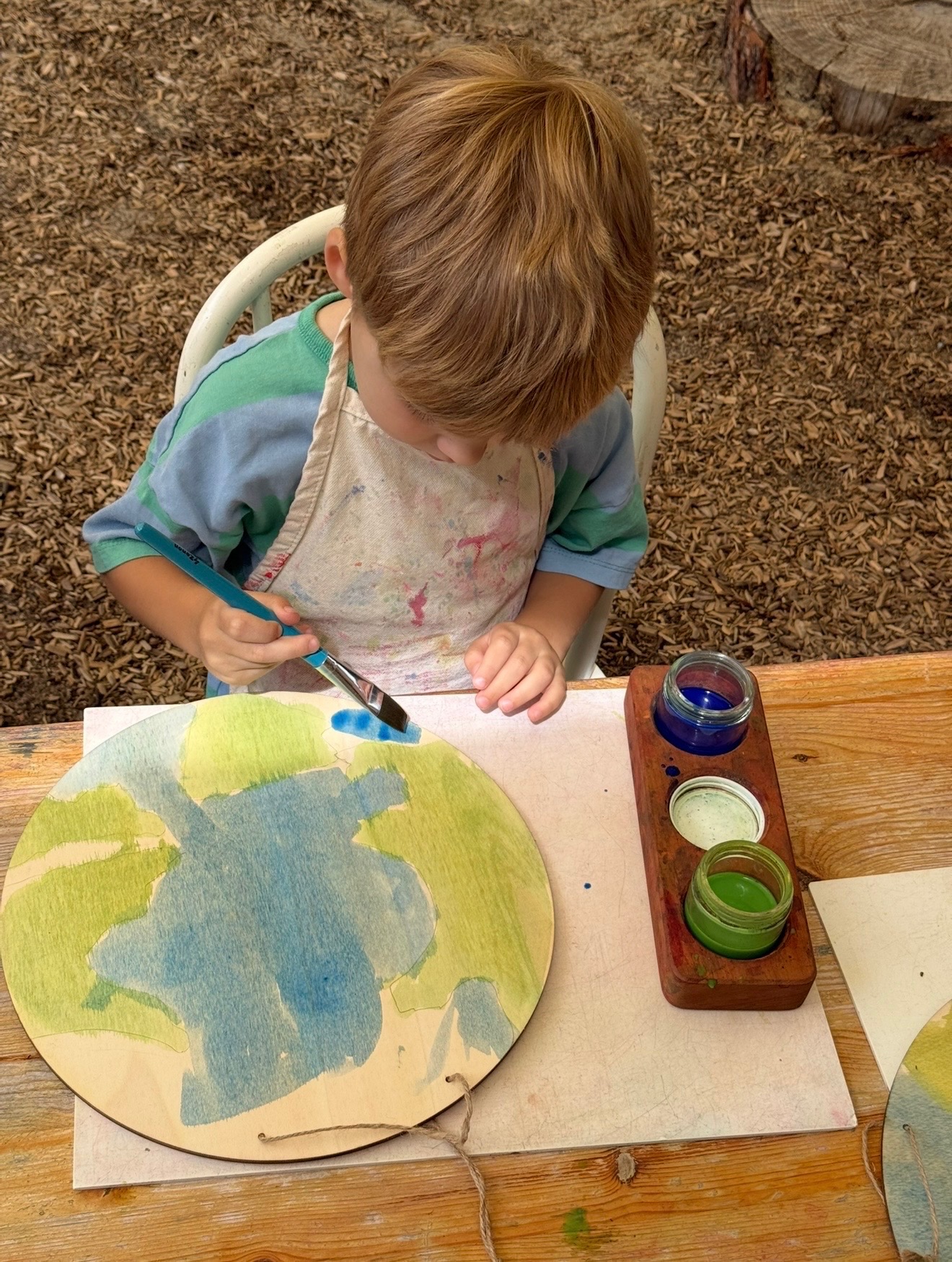 A moment from daily life at Sunflower Garden Nursery School