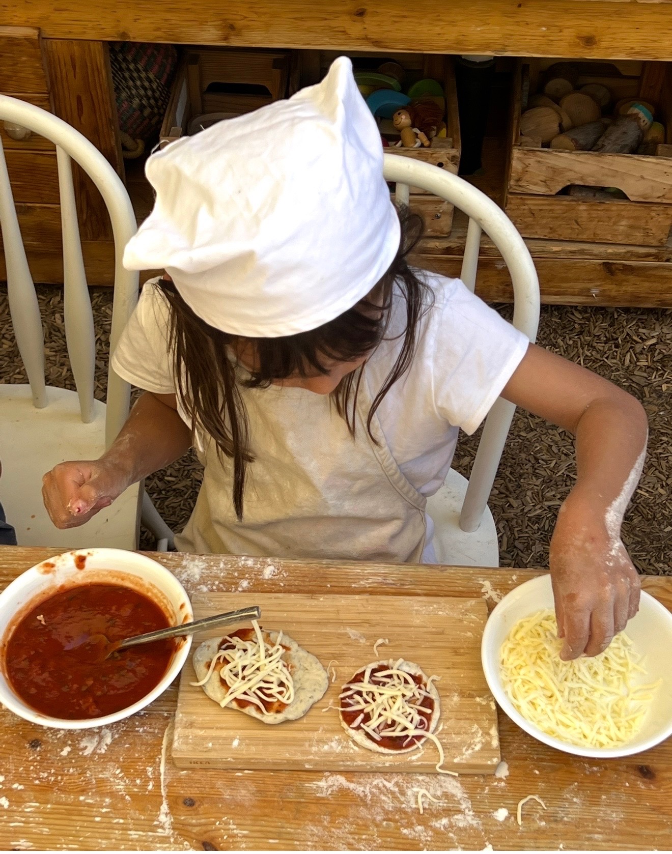 A moment from daily life at Sunflower Garden Nursery School